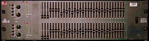 PA-anläggning grafisk equaliser