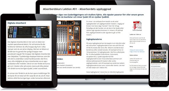 Gratis Prova-på-Lektion för Mixerbord Basic Steg 1