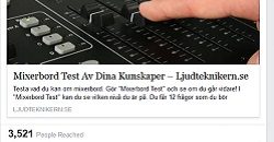Populärast på facebook - testet om mixerbord